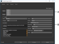 Classifier tab