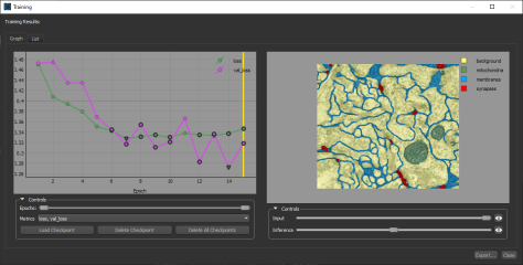 Training dialog