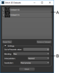 Merge Datasets dialog