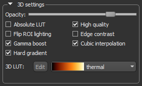 3D settings